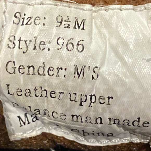 Men's Justin Leather Casual Moc Toe Lace-up Boots Shoes Brown Size 9.5 M GC - Picture 11 of 12